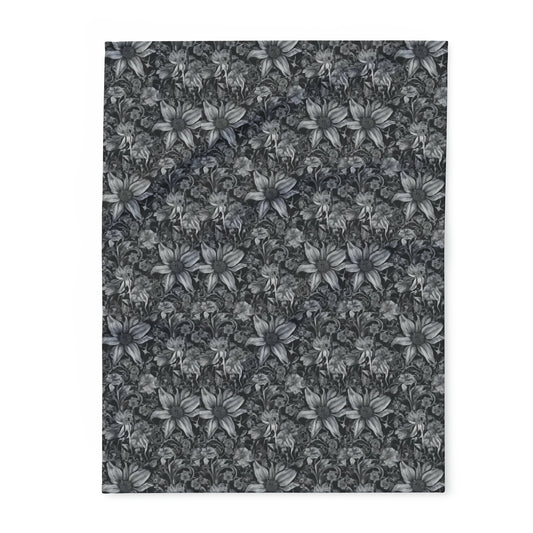 Night Flower Arctic Fleece Blanket