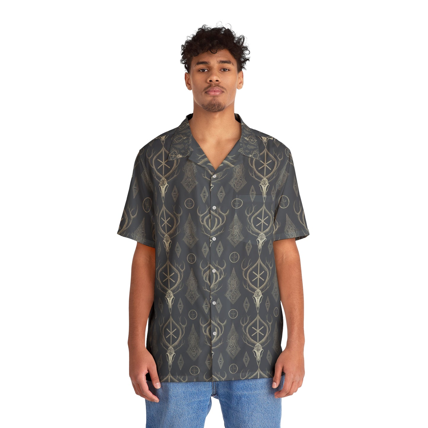 Deer Skull Hawaiian Shirt