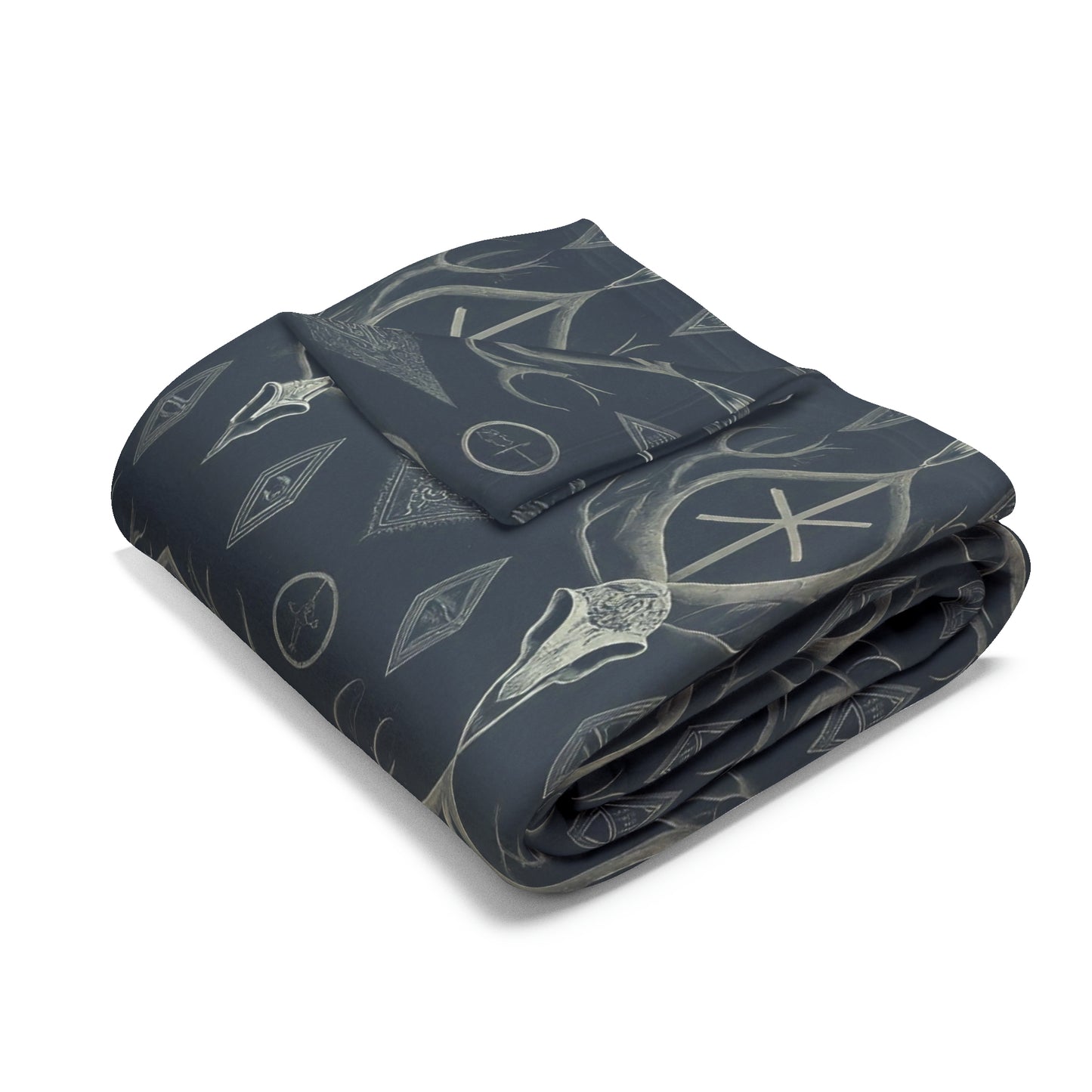 Deer Skull Arctic Fleece Blanket