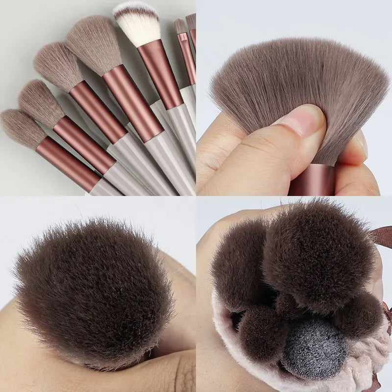 Fluffy Cosmetics Foundation Blush Eyeshadow Brushes