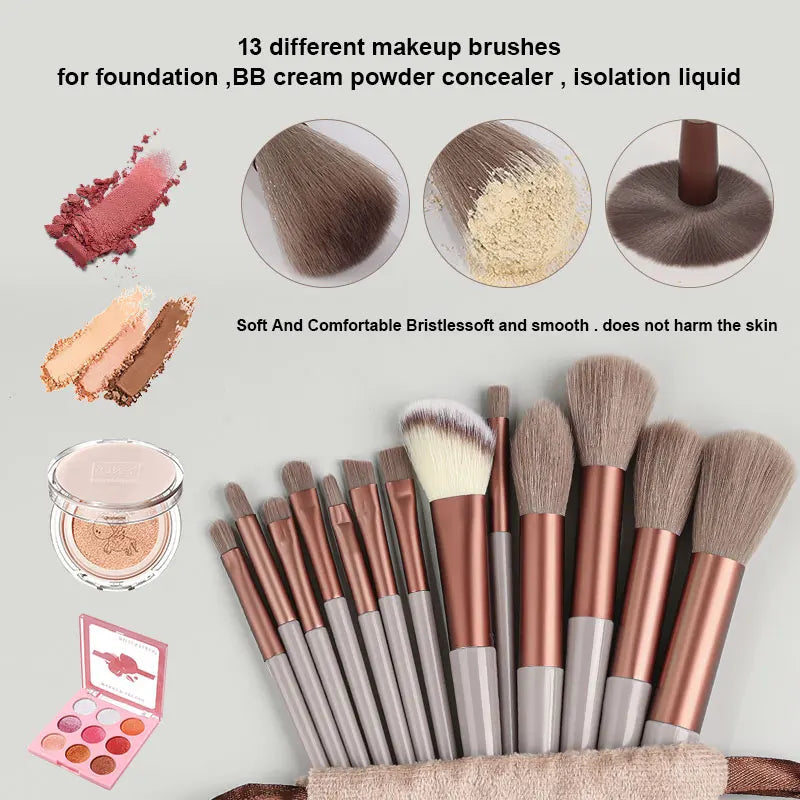 Fluffy Cosmetics Foundation Blush Eyeshadow Brushes