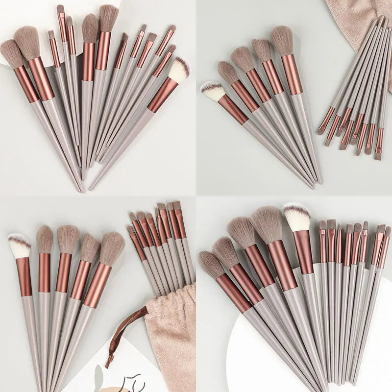 Fluffy Cosmetics Foundation Blush Eyeshadow Brushes