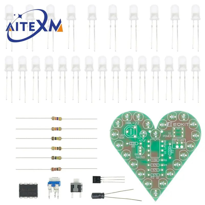 Heart Shape Breathing Lamp LED Kit