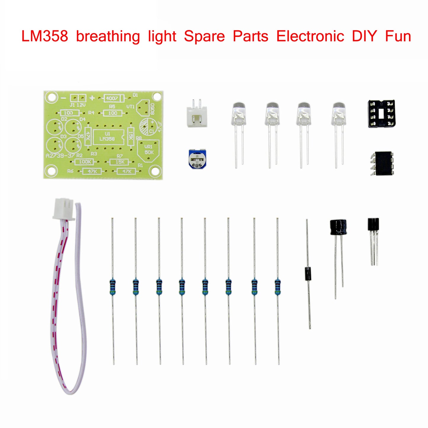 Heart-Shaped LED Voice Control Rotating Gyro