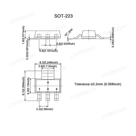 Ams1117 Kit SOT223 Voltage Regulator Options