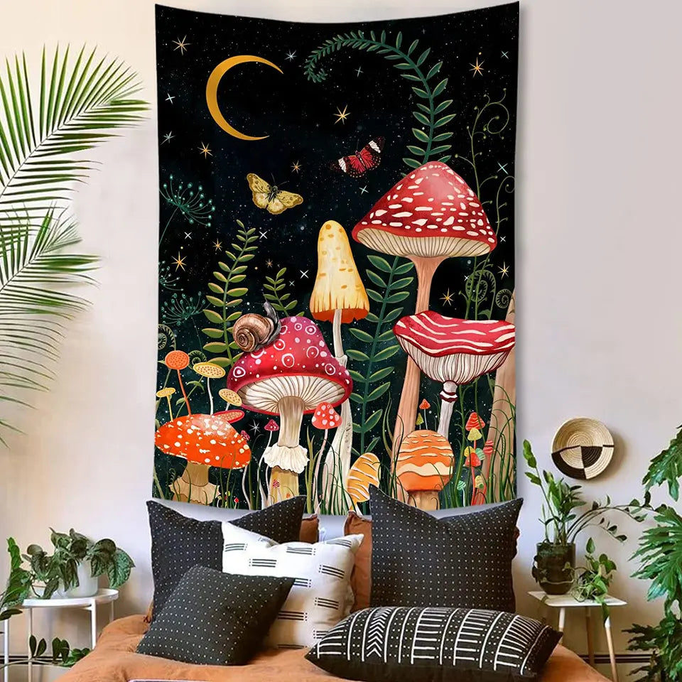 Magical Mushroom Tapestry