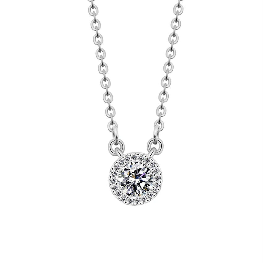 Attract Stainless Steel CZ Pendant Necklace