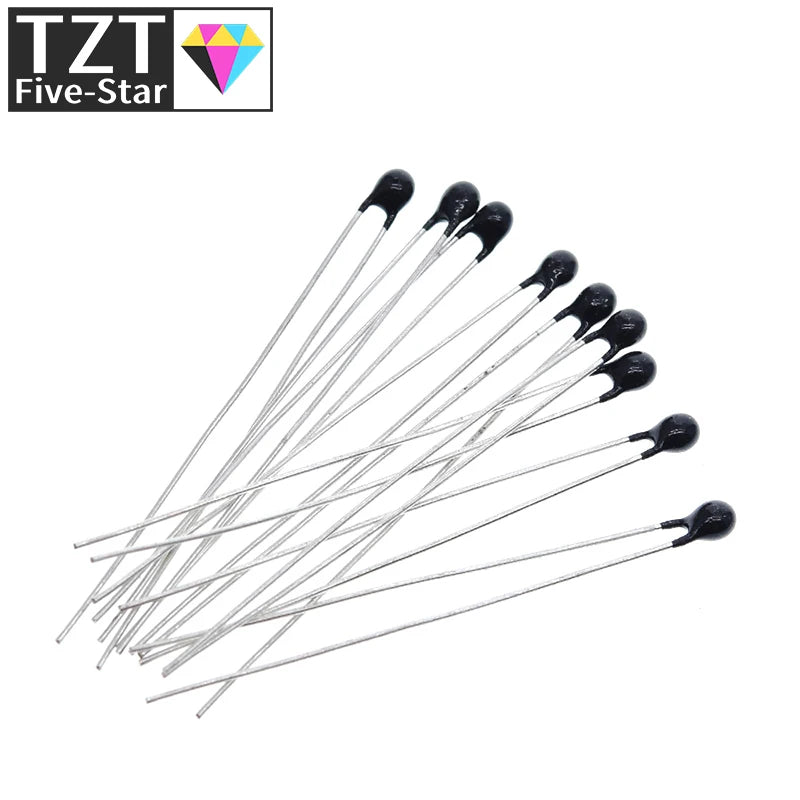 20pcs NTC Thermistor Thermal Resistor MF52 NTC-MF52AT 1K 2K 3K 4.7K 5K 10K 20K 47K 50K 100K 5% 3950B 1/2/3/4.7/K Ohm R