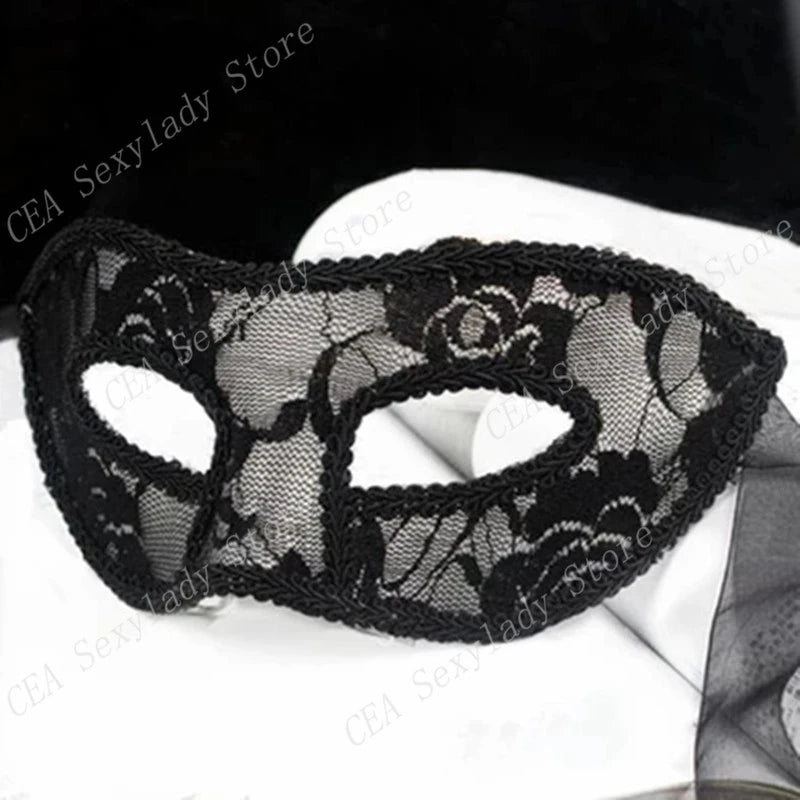 Lace Cat Mask for Halloween Cosplay