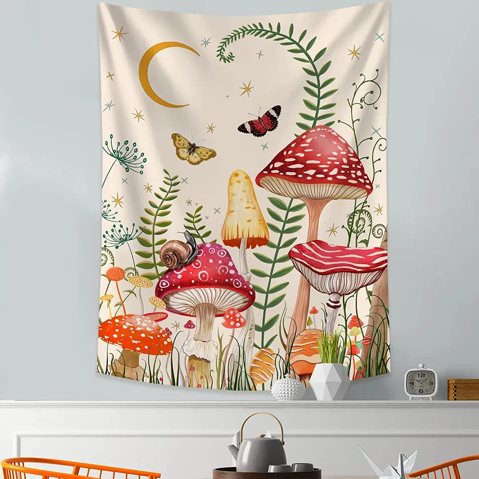 Magical Mushroom Tapestry