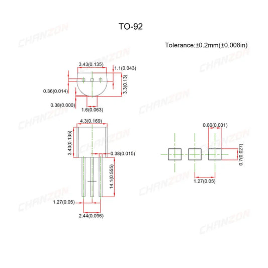 N-Channel Mosfet Transistor TO-92 TO-3P TO-251 TO-220F