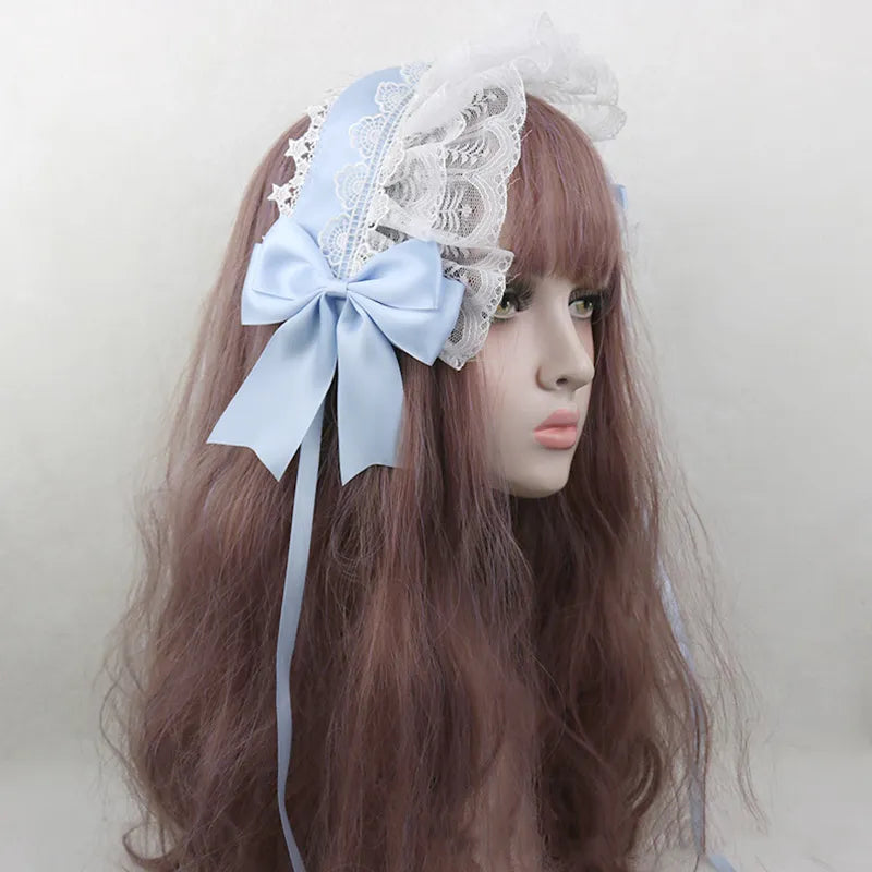 Cute Japanese Sweet Lace Bowknot Headband