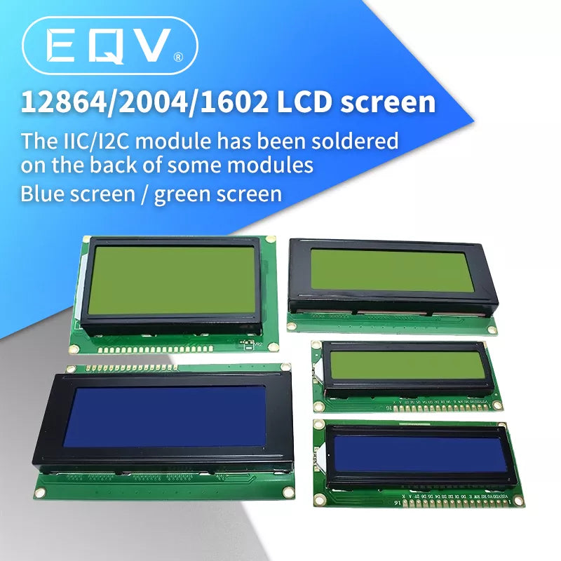 HD44780 Blue Green LCD Display Module