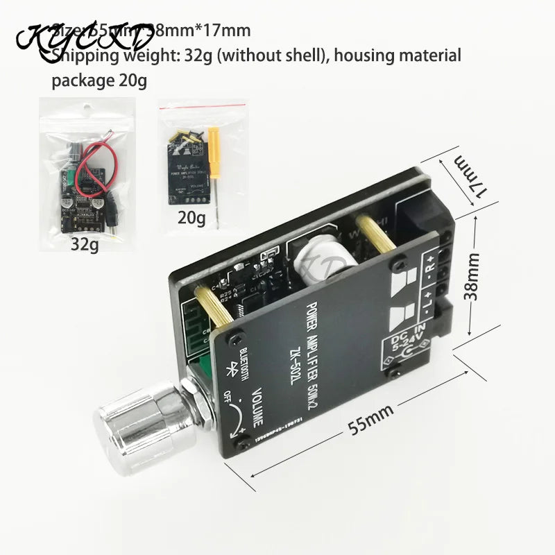 Bluetooth-Compatible 5.0 Amplifier Board 50W+50W