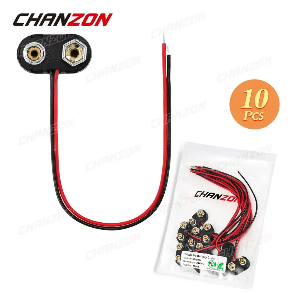 9V Battery Power Connector Snap Clip