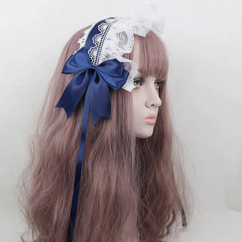 Cute Japanese Sweet Lace Bowknot Headband