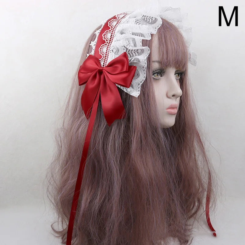 Cute Japanese Sweet Lace Bowknot Headband