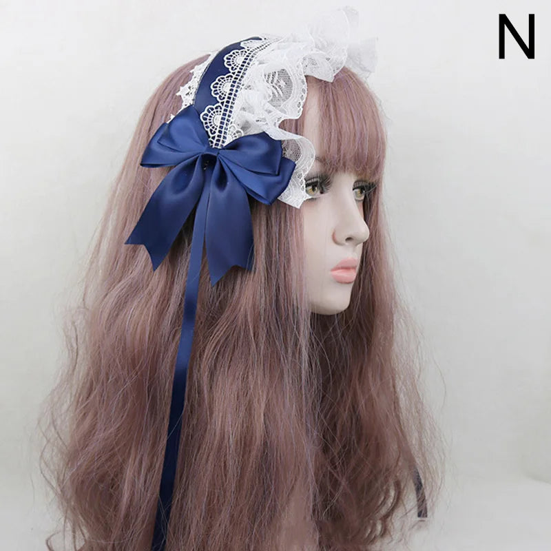 Cute Japanese Sweet Lace Bowknot Headband