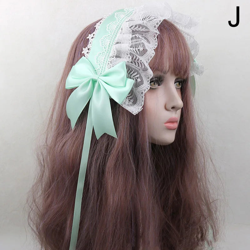 Cute Japanese Sweet Lace Bowknot Headband