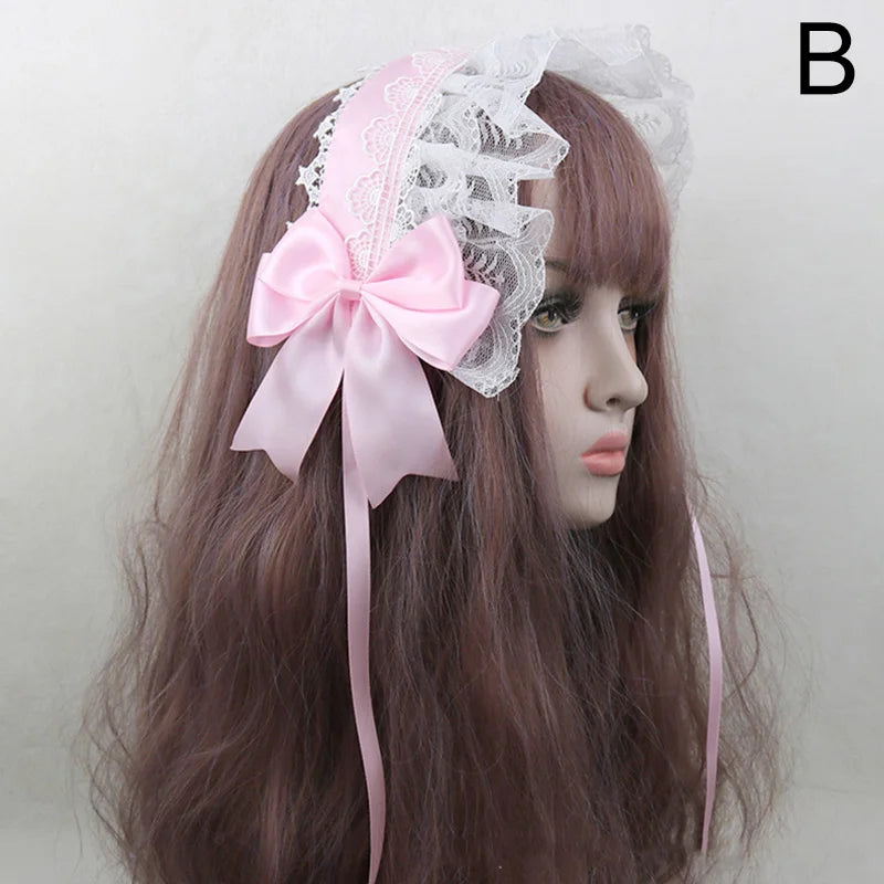 Cute Japanese Sweet Lace Bowknot Headband