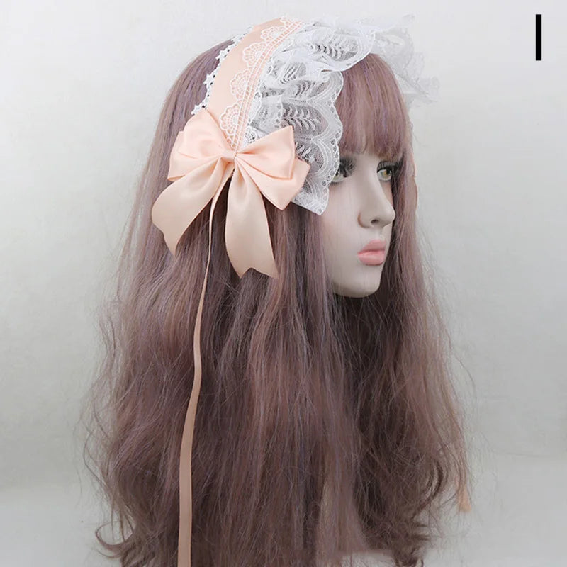 Cute Japanese Sweet Lace Bowknot Headband