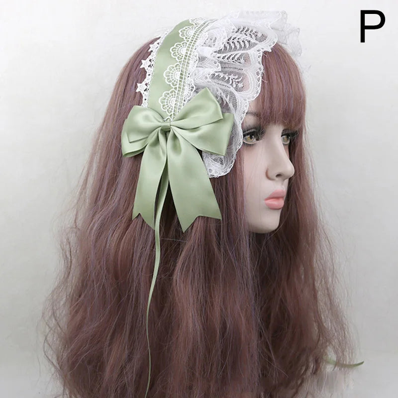 Cute Japanese Sweet Lace Bowknot Headband