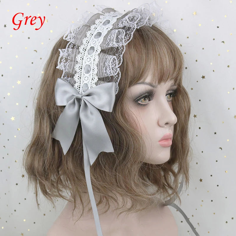 Cute Japanese Sweet Lace Bowknot Headband