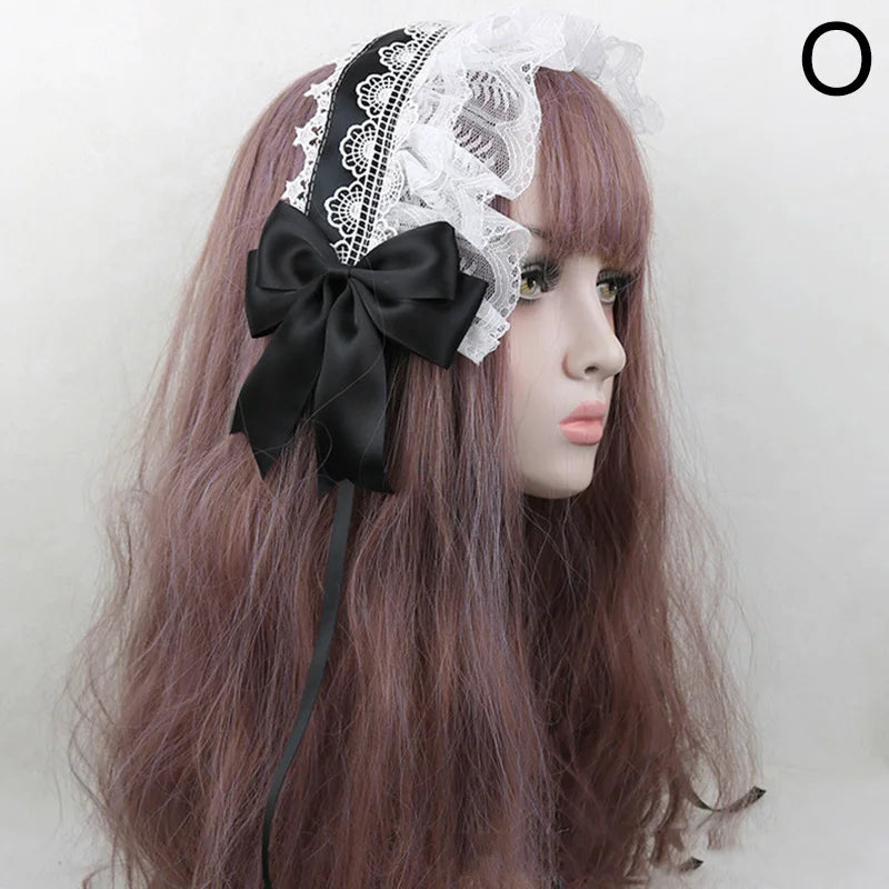 Cute Japanese Sweet Lace Bowknot Headband