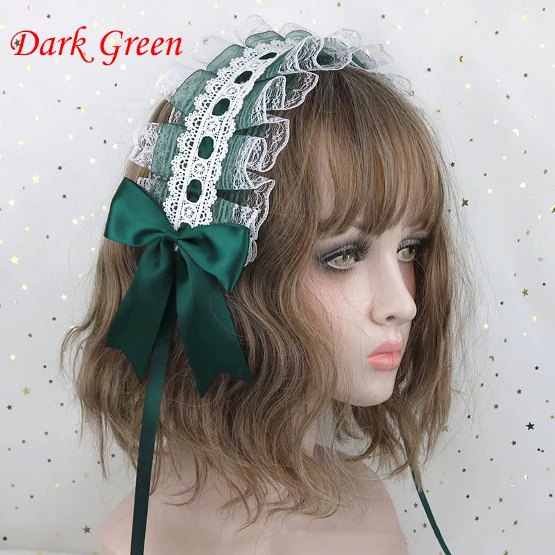 Cute Japanese Sweet Lace Bowknot Headband