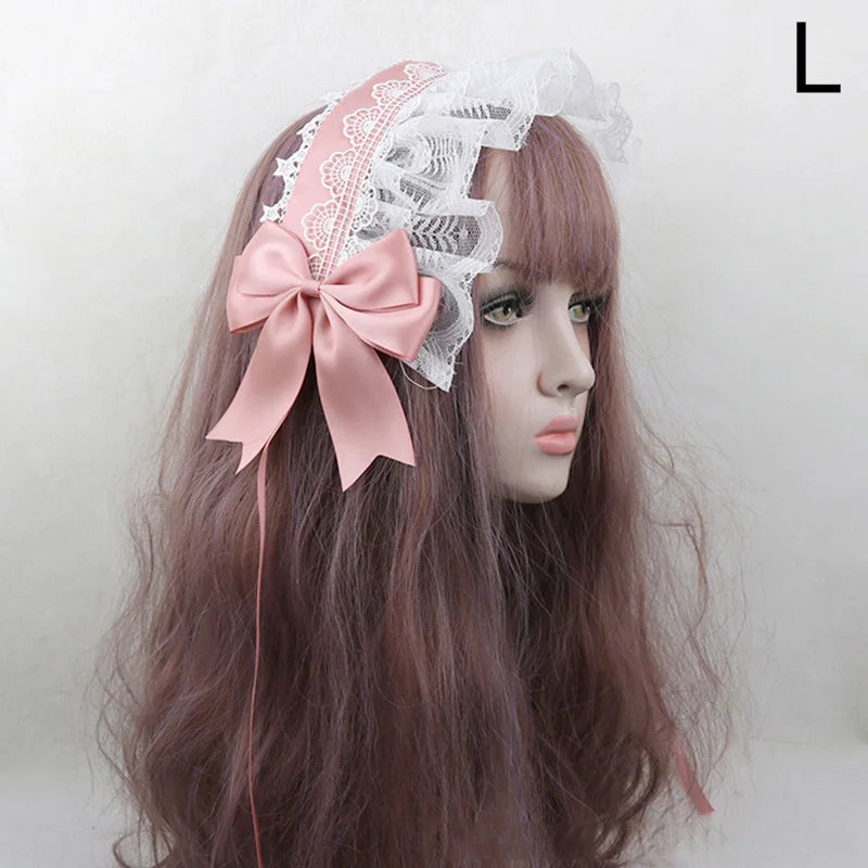 Cute Japanese Sweet Lace Bowknot Headband