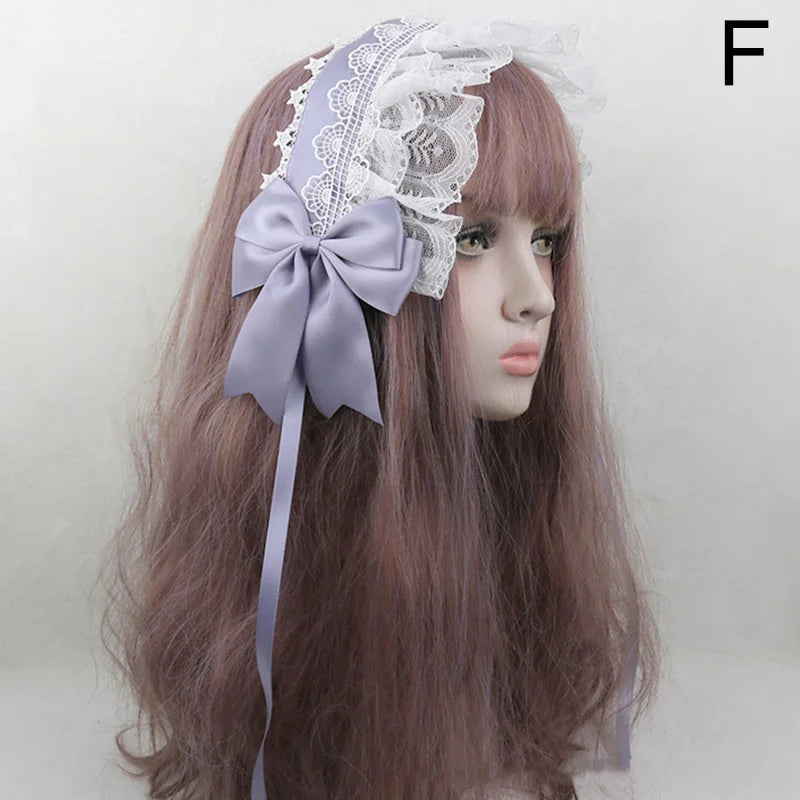 Cute Japanese Sweet Lace Bowknot Headband