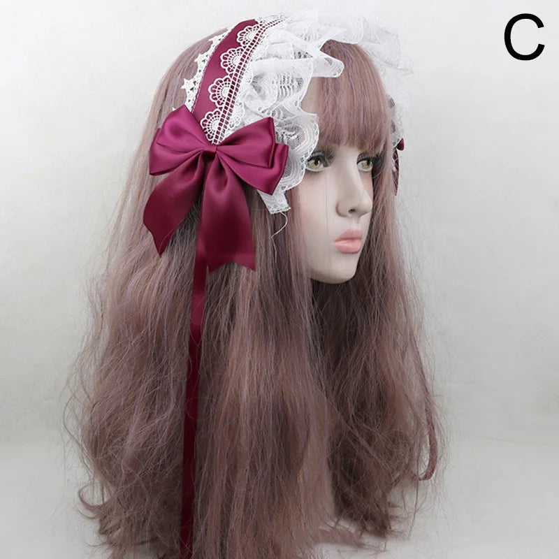 Cute Japanese Sweet Lace Bowknot Headband