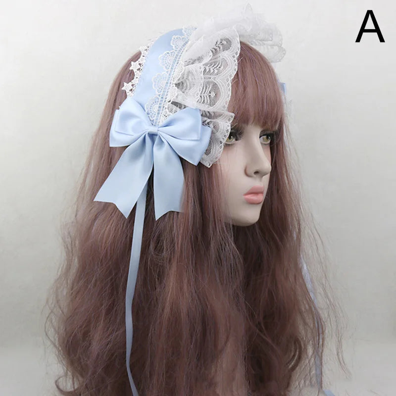 Cute Japanese Sweet Lace Bowknot Headband