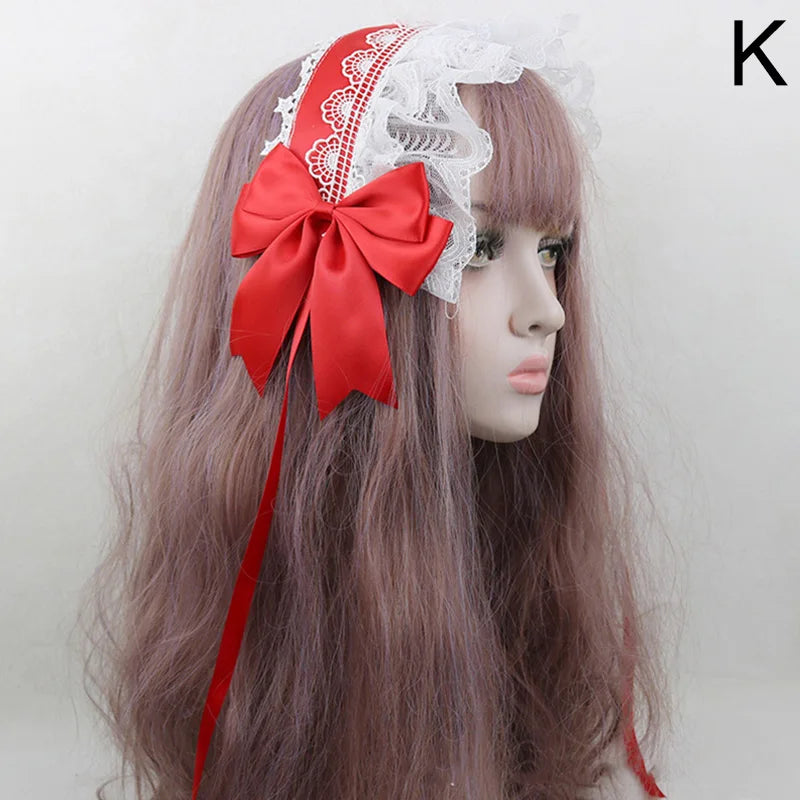 Cute Japanese Sweet Lace Bowknot Headband