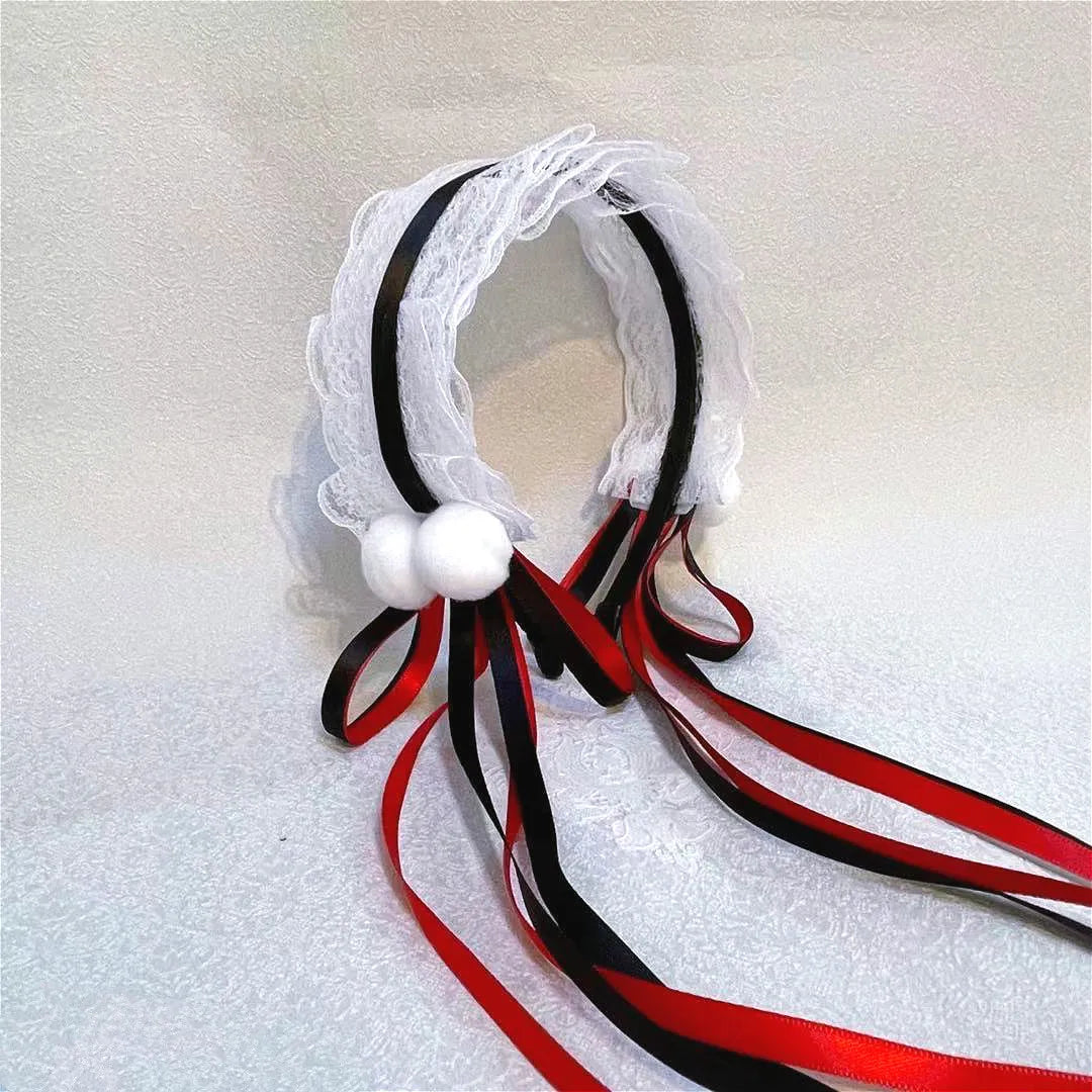 Kawaii Cat Ears Lace Bow Headband