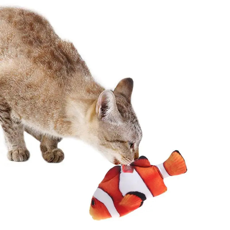 Interactive Plush 3D Fish Cat Toy