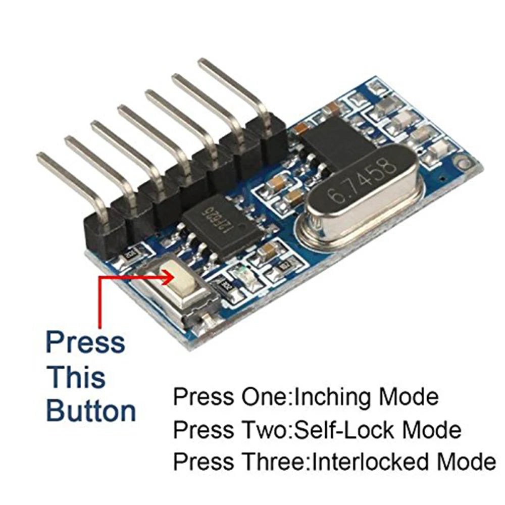 RF Wireless Transmitter with Receiver Module