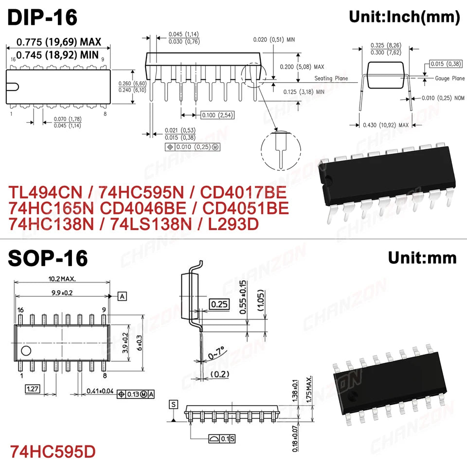 10 Pcs Motor Driver IC Chip