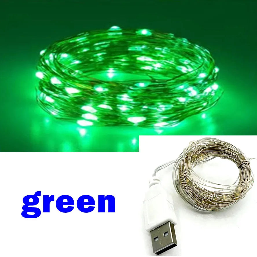 USB LED String Lights Waterproof Fairy Lights