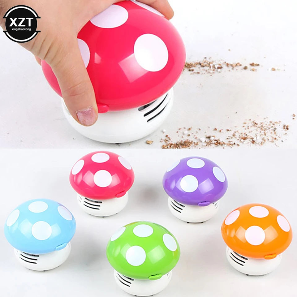 Mini Mushroom Corner Desk Dust Vacuum