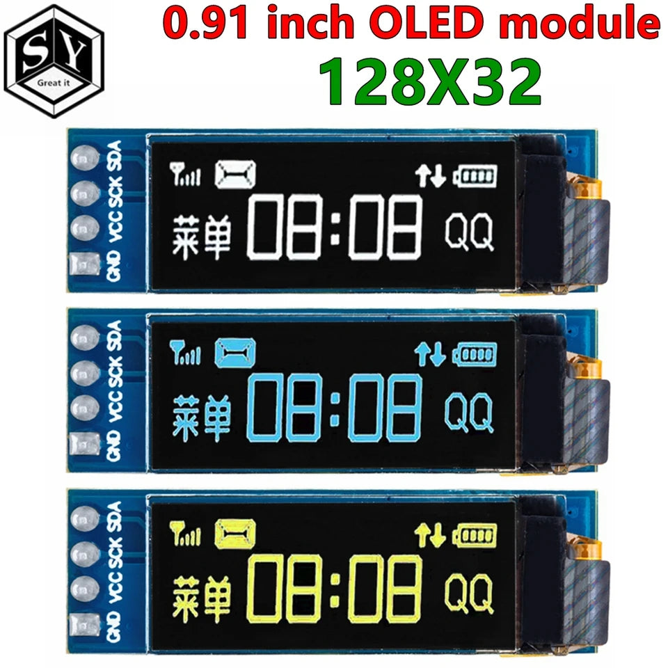 0.91 Inch OLED Module White Blue