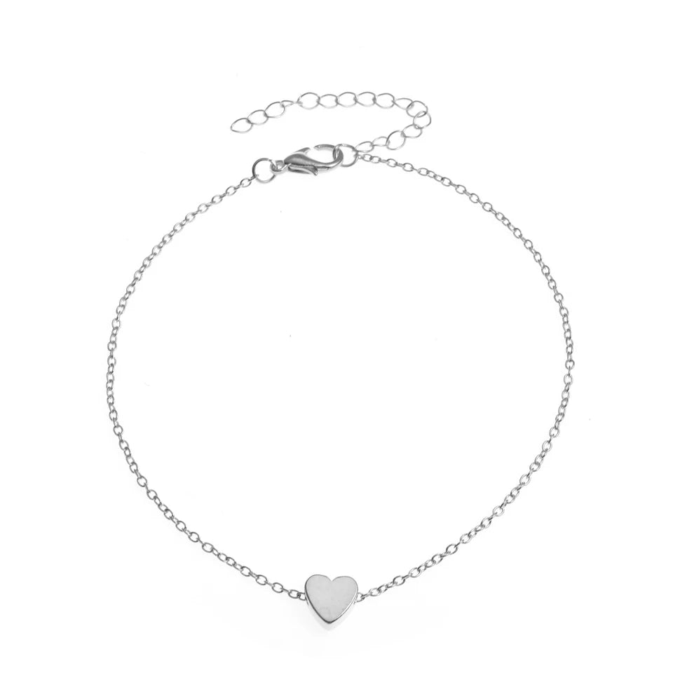 Fashion Multilayer Heart Anklets Foot Jewelry