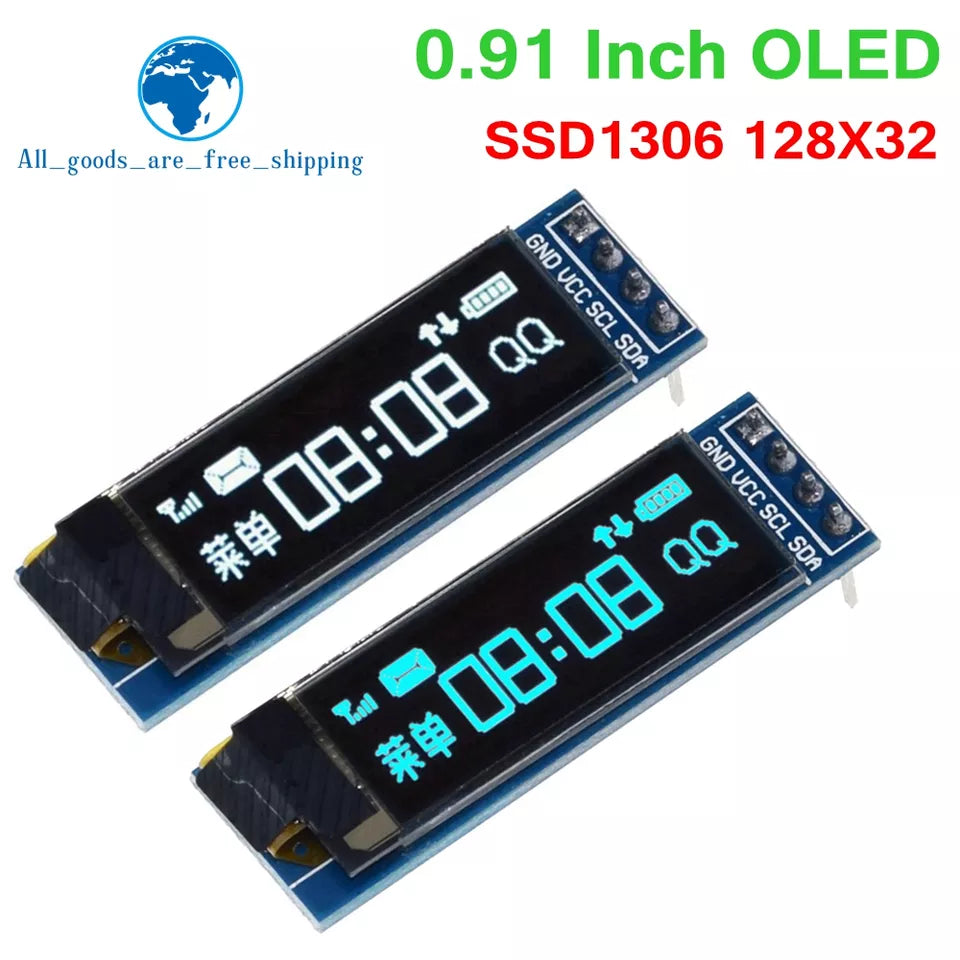 0.91 Inch OLED Display Module for Arduino