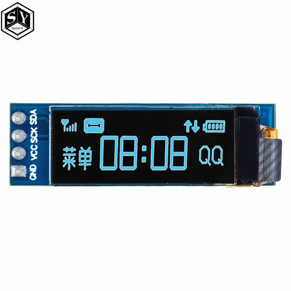 0.91 Inch OLED Module White Blue