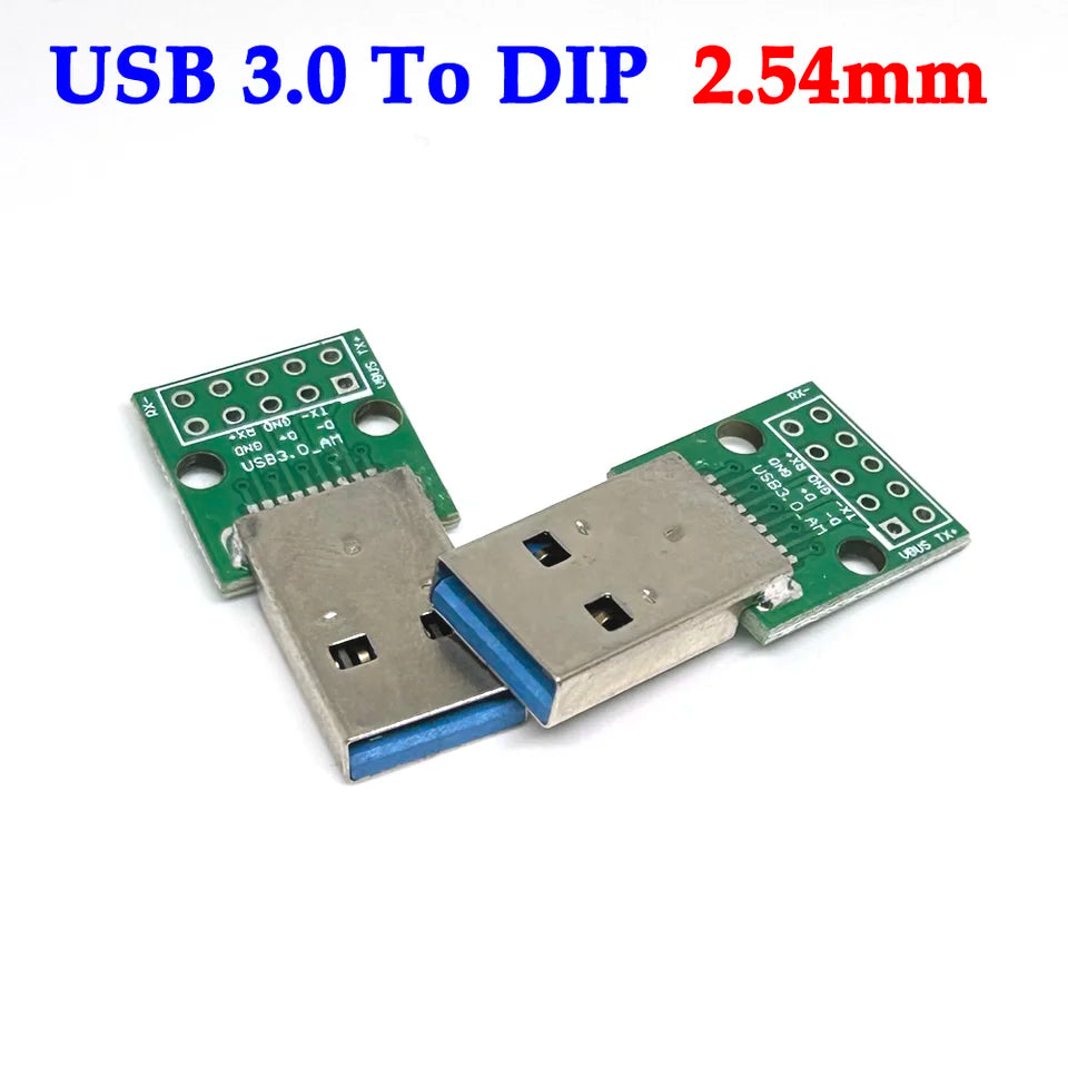 Male USB 3.0 To DIP Adapter