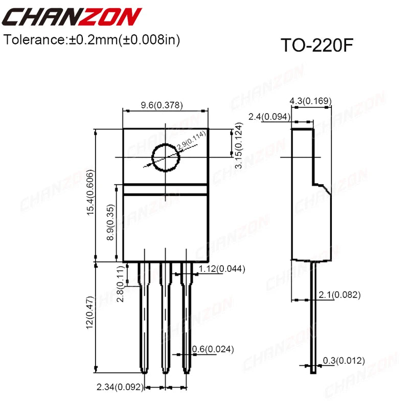 N-Channel Mosfet Transistor TO-92 TO-3P TO-251 TO-220F