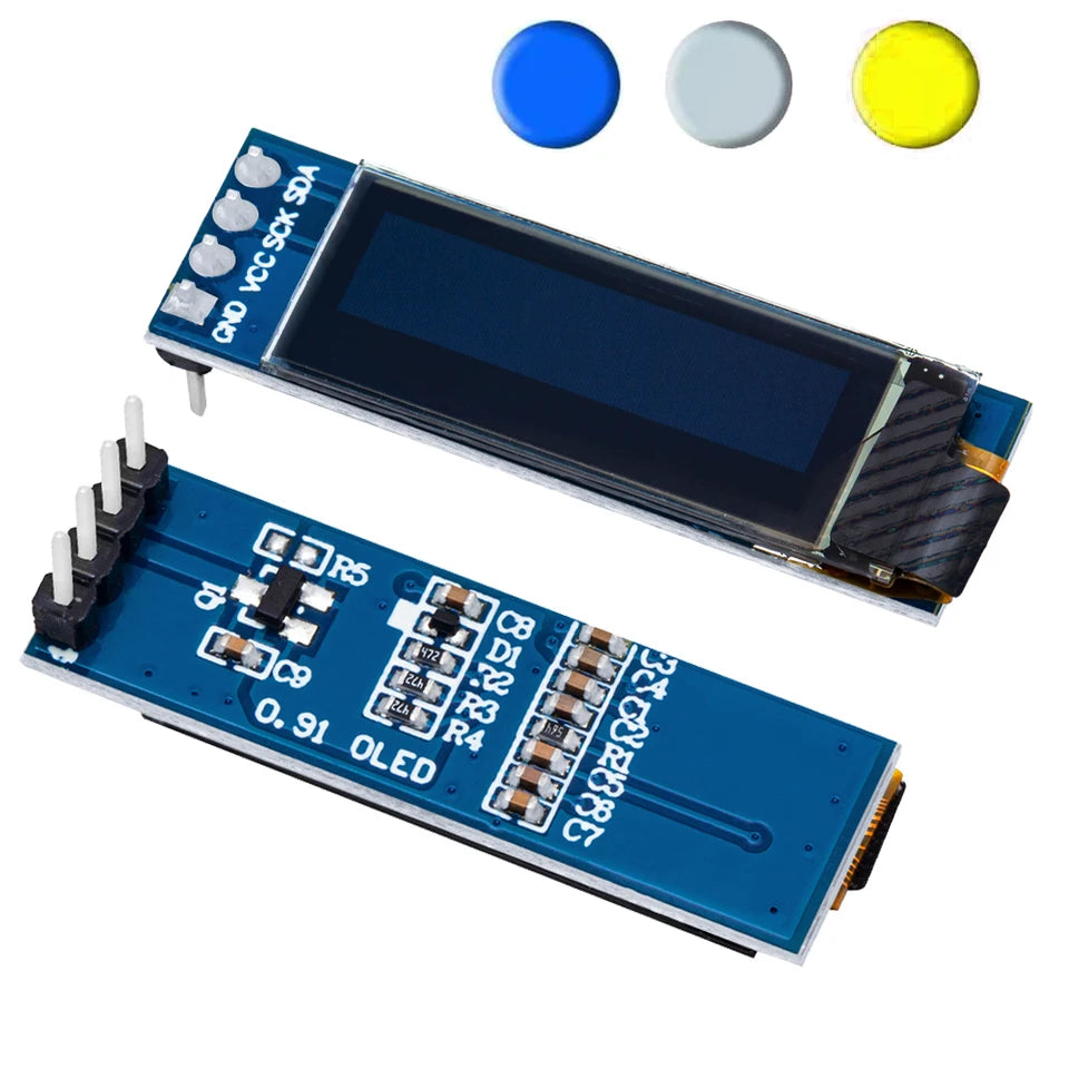 0.91 Inch OLED Module White Blue