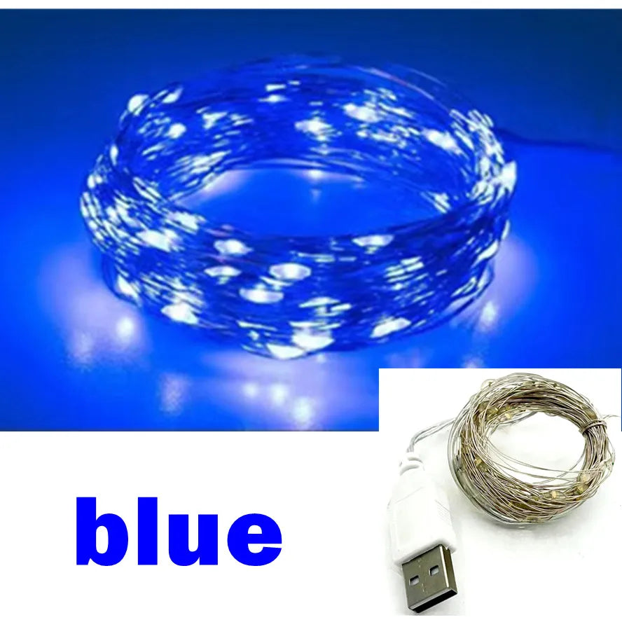 USB LED String Lights Waterproof Fairy Lights