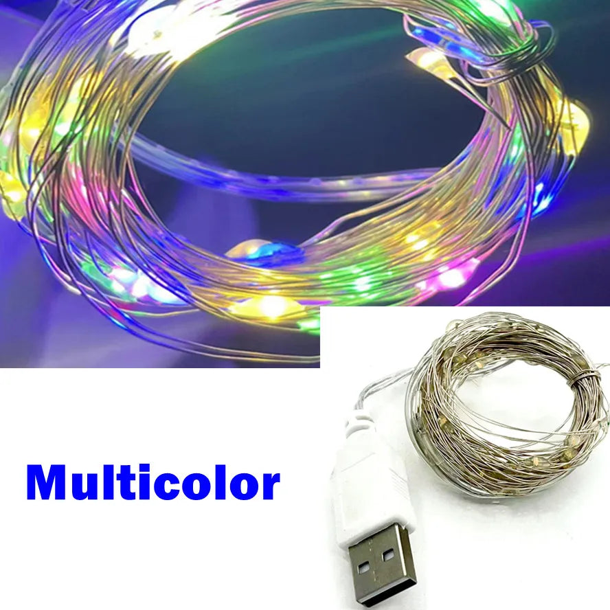 USB LED String Lights Waterproof Fairy Lights