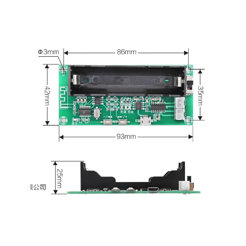 Bluetooth 5.0 2*3W Stereo Class D Amplifier